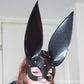 BUNNY MASK BLACK-GLITTER