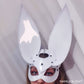 BUNNY MASK WHITE-GLITTER