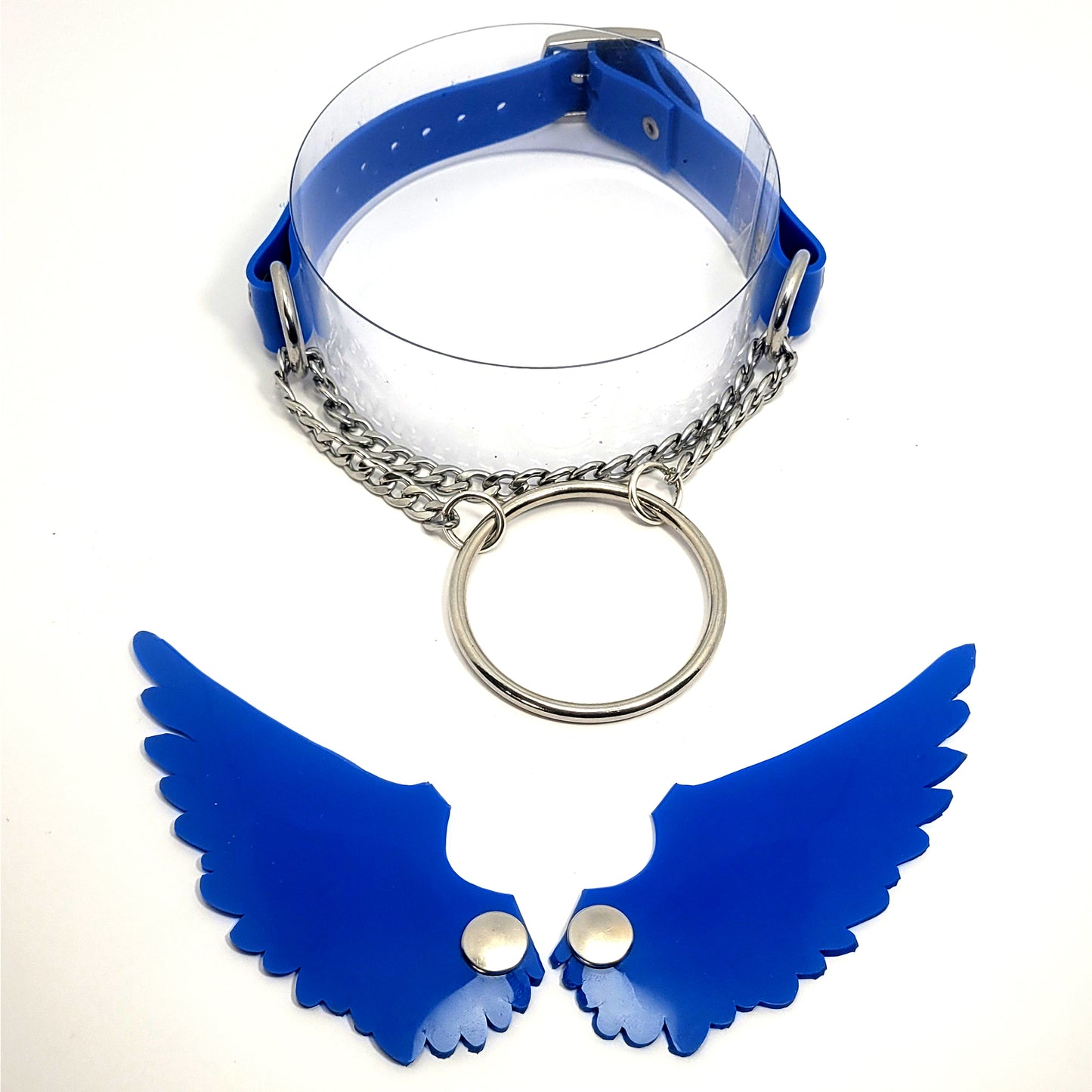 Sinful Sky Blu removable Wings Neck Piece