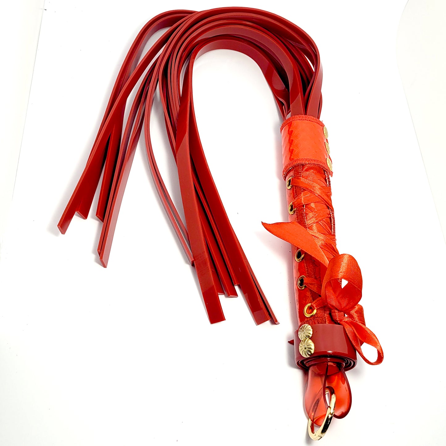 Red Hot Thrills Flogger with Thick Tails