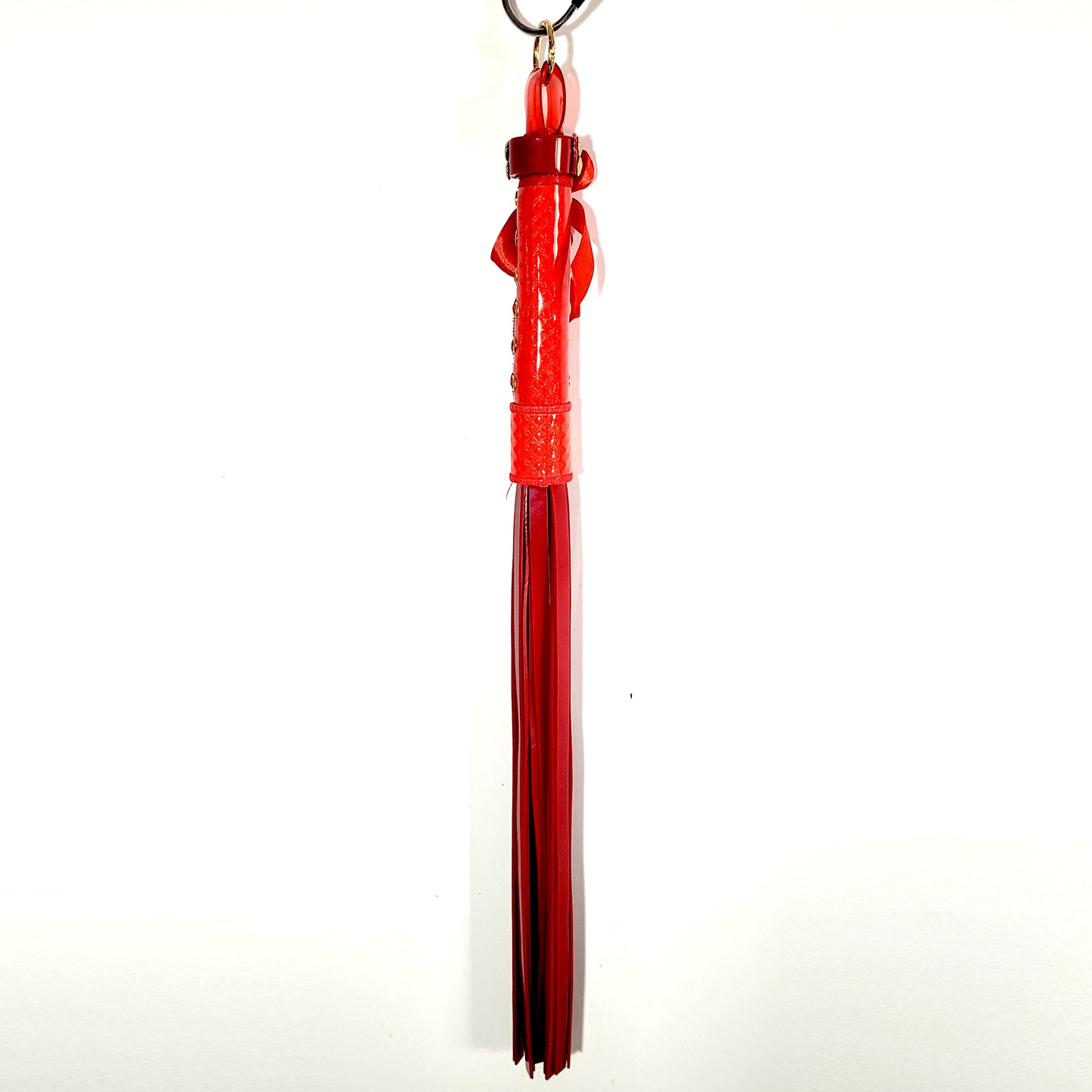 Red Hot Thrills Flogger with Thick Tails